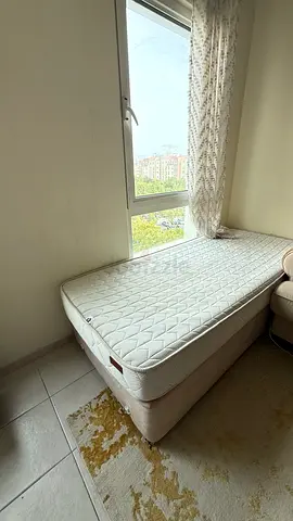 Single bed with mattress and base — used, clean