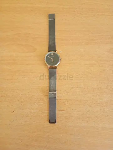 Elegant Rose Gold Watch with Gray Strap