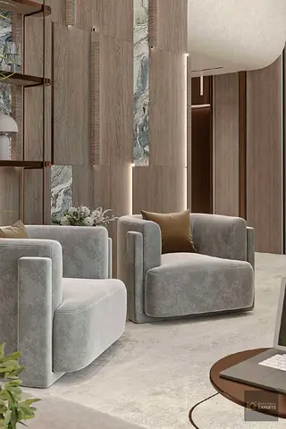 شقة بغرفتي نوم مطلة على البحر | 241 بجانب الماء | تصميمات داخلية مفروشة حديثة