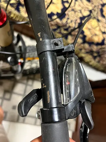 7-speed bike shifter with handlebar — used, working condition