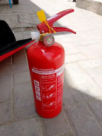 Red Dry Powder Fire Extinguisher for Automotive Use
