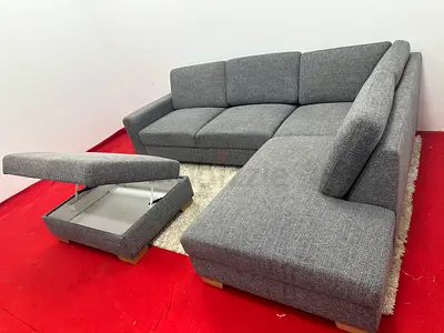 Like new condition IKEA sorvallen lshape sofa with footstool