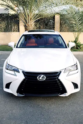 2015 Lexus GS F-Sport | GCC Specs | Pearl White | Red Leather |