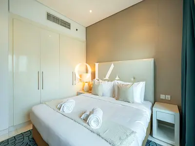 استوديو مفروش | إطلالات على القناة والمارينا | خليج كوزموبوليتان التجاري