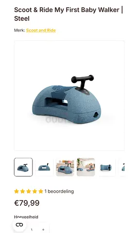 Scoot  Ride My First baby walker – Steel (gently kused)