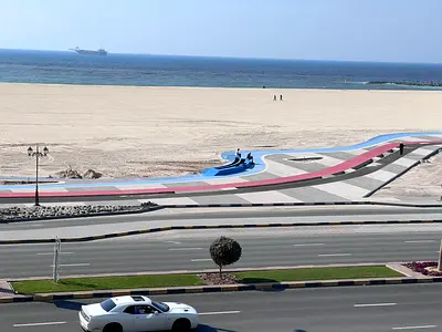 Two-bedroom apartment with a living room on the Corniche