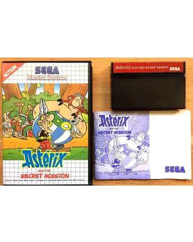 SEGA Master System Astrix And The Secret Mission Action Game With Manual pal