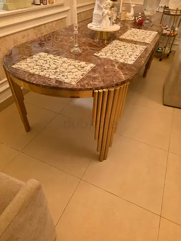 HOT SALE Elegant Marble 6 seater Dining Table