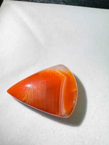Banded Botswana Agate/Carnelian Teardrop Cabochon Gemstone