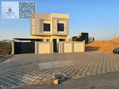 Modern 3-bedroom luxury villa in Al Helio featuring a stylish contemporary design, prime location, a
