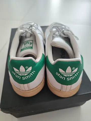 Adidas Stan Smith white/green sneakers - gently used