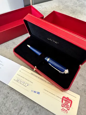 R de Cartier ballpoint pen with original box and certificate