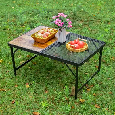 Rula Portable Folding Camping Table, Lightweight Outdoor Tables, Foldable Grill Table for Camp, Picn