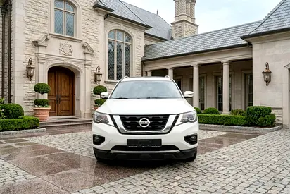 NISSAN PATHFINDER (SL) GCC SPECS 2018 WHITE WITH SUNROOF