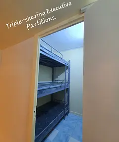 NEAT AND CLEAN TRIPLE-SHARING PARTITIONS IN DEIRA FOR DECENT INDIAN GENTLEMEN. FREE DEWA AND WIFI.