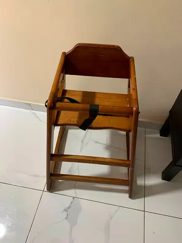 Wooden baby high chair - sturdy, used