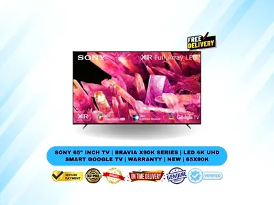 Sony 65 Inch TV | BRAVIA X90K Series | LED 4K UHD Smart Google TV | Warranty | New | 65X90K