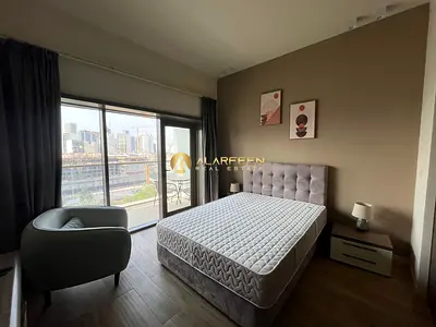 Furnished Studio | Balcony | Downtown City View | Park View Tower JVC