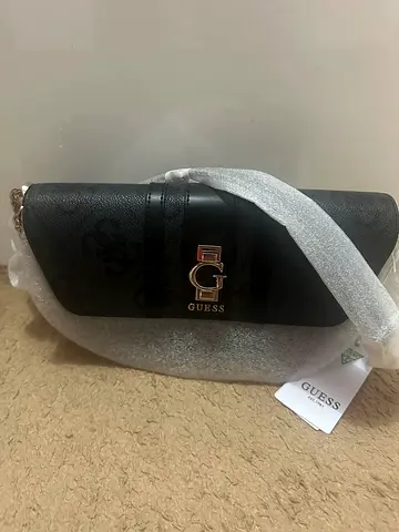 GUESS black monogram crossbody bag - new with tags