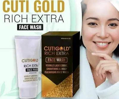 Cutigold Rich Extra Face Wash – Skin Brightening  Deep Cleansing.