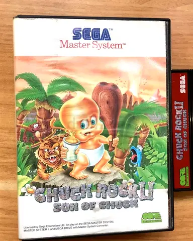 Sega Master System Game - Chuck Rock II Son of Chuck
