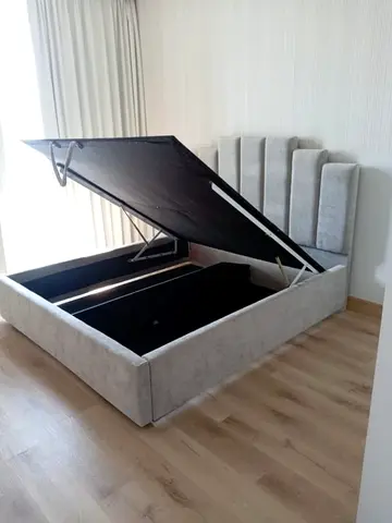 Modern Luxury king size Bedframe fully customisable, Hydraulic storage can be installed