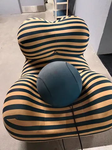 Unique Striped Inflatable Chair