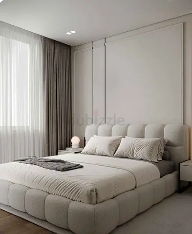 Brend New high quality fabric luxury king size 180x200 Bed with spring matress Available.