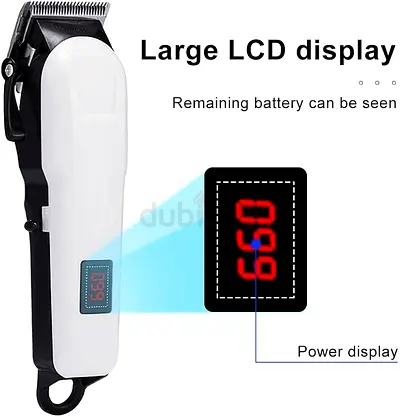 Used cordless hair clipper / trimmer with LED battery display