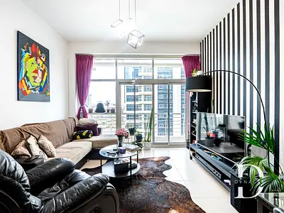 Furnished 1BR Apartment | Royal Residence 1 | Golf & Downtown View