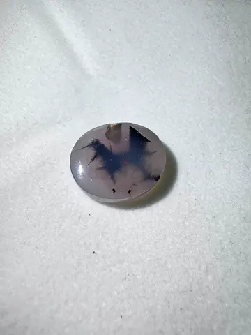 Polished Dendritic Yamani Agate (Moss Agate) Cabochon