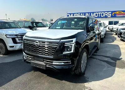 Nissan Patrol LE Platinum 3.5L TT Panoramic 2026 Black inside Red - GCC - Brand New- Export Only