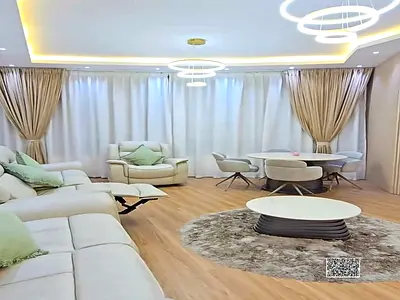 RARE 3400 SQFT 2BHK High Floor | Furnished in Orient Tower | Stunning Creek View | Fully Renovated | Massive Outdoor Lavish Seating | Prime Al Bustan