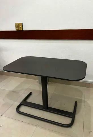 Compact Adjustable Overbed / Laptop Table - Dark Grey