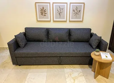 Modern Sofa Cum Bed – Brand New  Spacious 3-seater with comfortable back cushions. Converts into