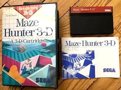Maze Hunter 3-D 3d (Sega Master System SMS) Complete in Case