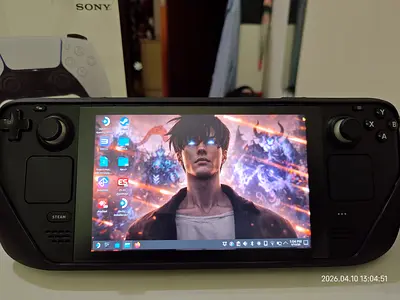 Steamdeck LCD 256 GB + 512 memory stick, PS5 Controller, dock station **ASPACK ONLY** All in