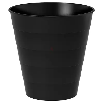 FNISS Waste bin Black Plastic 10L