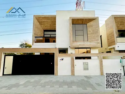 Villa available for rent with central air conditioning in Al Yasmin area. Stunning, brand new villa, first occupancy, four master bedrooms | Luxury l