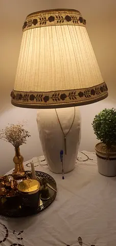 Two Large Vintage Lamps For Living Room And Large Bedrooms