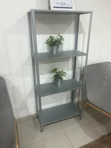My metal 3-tier open bookcase - sturdy, lightly used from IKEA.