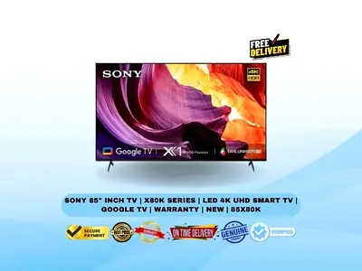 Sony 85 Inch TV | X80K Series | LED 4K UHD Smart TV | Google TV | Warranty | New | 85X80K
