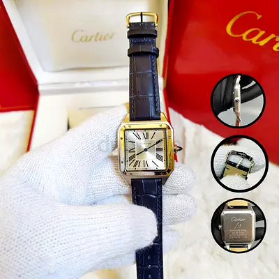 Cartier Womens Watch with Leather Strap