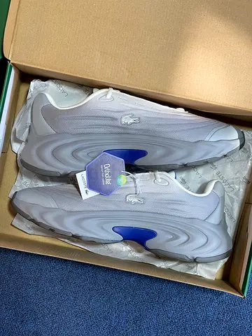 Lacoste white/grey sneakers - brand new in box