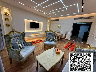 PREMIUM جناح بريميوم 2 غرف نوم / شامل كليا / بلكونة / 3 حمامات / إيجار شهري / برج هورايزون عجمان