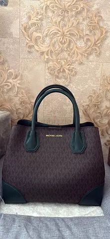 Michael Kors brown monogram tote bag - gently used