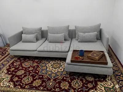Ikea Soderhamn light grey lshape sofa