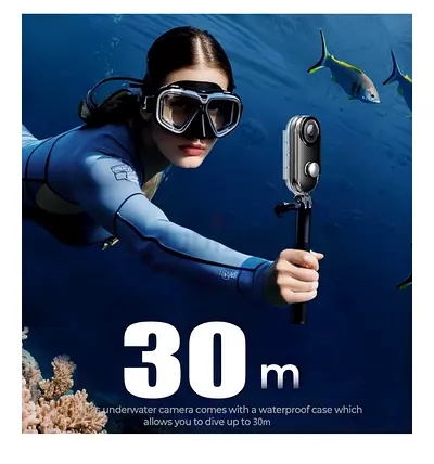 4k Action Camera,Mini Vlogging Camera,Small Body Camera with IPX7 Waterproof,Underwater Camcorder,Ha