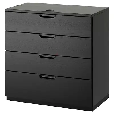 IKEA GALANT Black Drawer unit, white, 80x80 cm