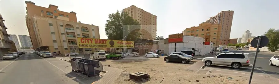 fantastic location near 6500 sq ft commercial residential corner plot G+8 behing old city mart al nuaimia 1 ajman